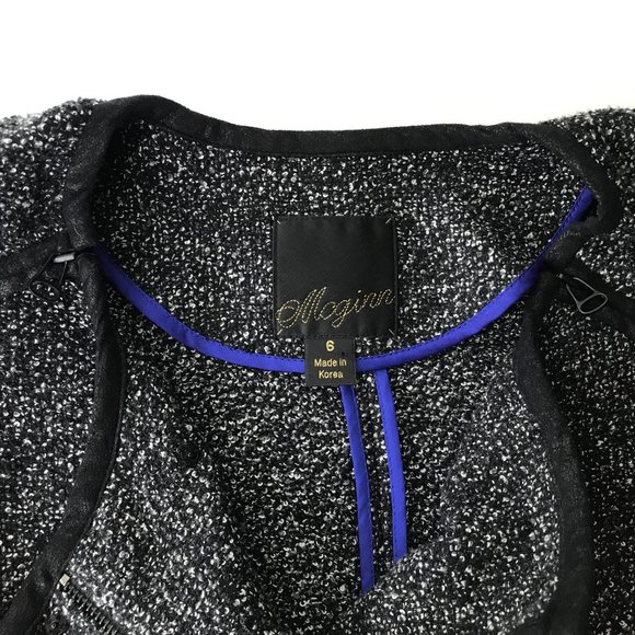 Mcginn Tweed Knit Blazer Jacket 6 #198 - Picture 6 of 7